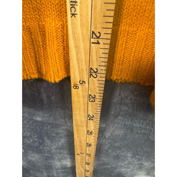 VTG 60s Glenbrooke MOD Turtleneck Sweater Men’s Size 42 Mustard Yellow USA! - Picture 4 of 6